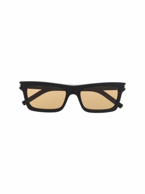 tinted rectangle-frame sunglasses