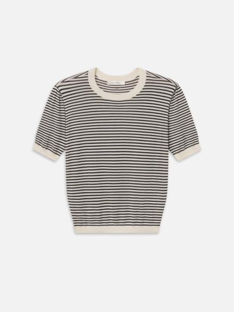 The Striped Gathered Sweater