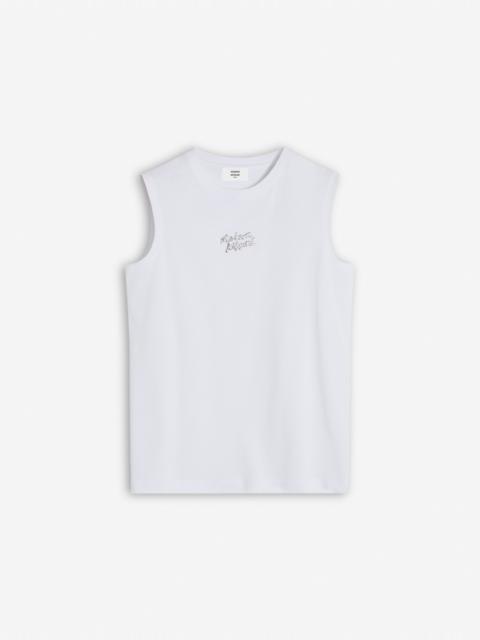 METALLIC MAISON KITSUNE TANK TOP