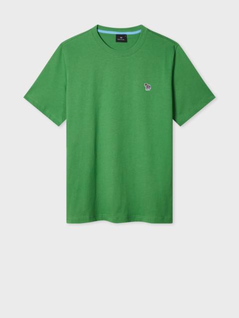 Mid Green Organic Cotton Zebra Logo T-Shirt