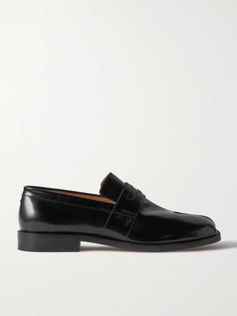 Tabi Split-toe Glossed-leather Loafers