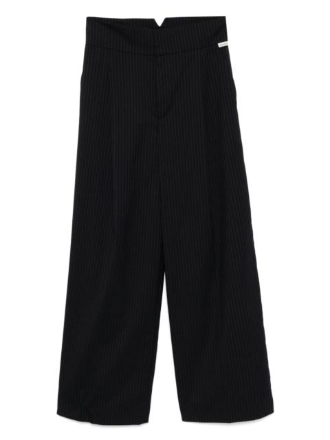 belted wide pants
