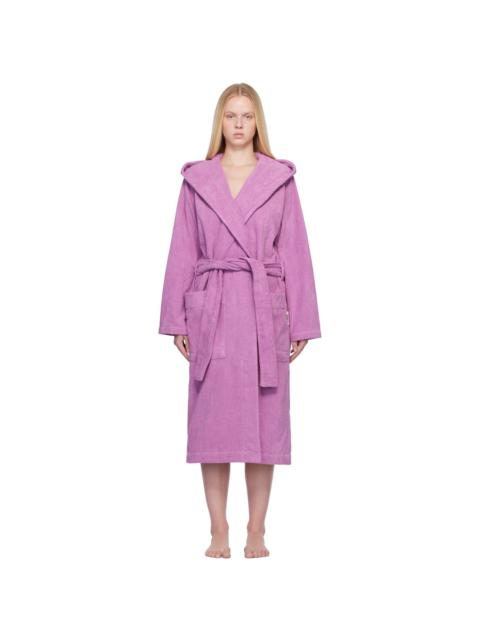 Pink Terry Hooded Bathrobe