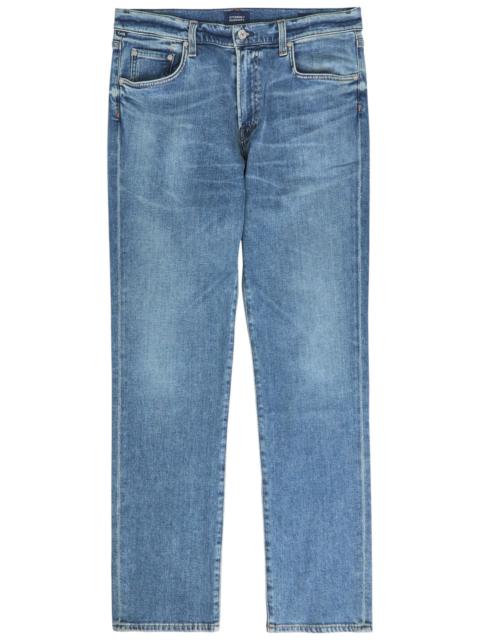Citizens OF Humanity Gage Straight-leg Denim and Cashmere-blend Jeans
