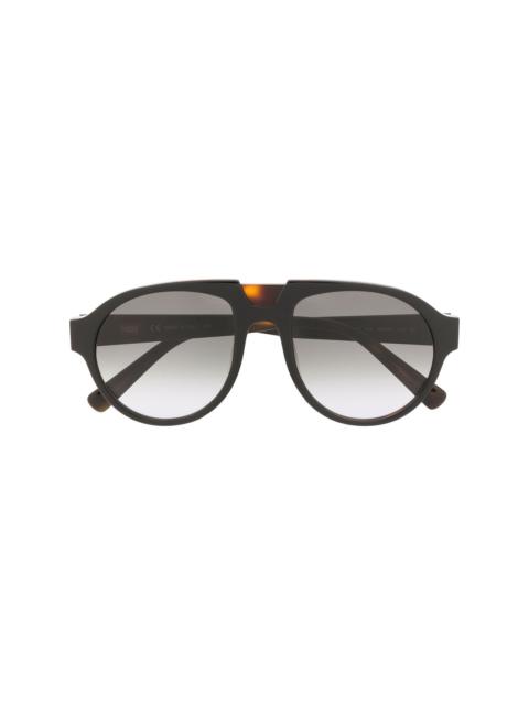 tortoiseshell aviator sunglasses
