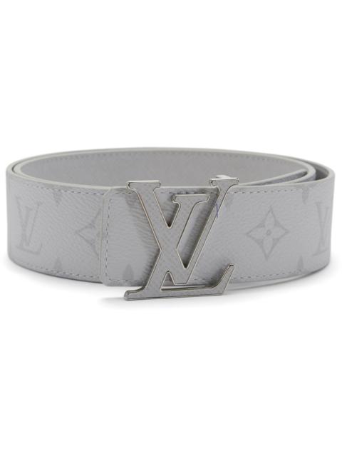 Louis Vuitton LV Initiales Reversible Belt Monogram Eclipse Taiga 40MM White