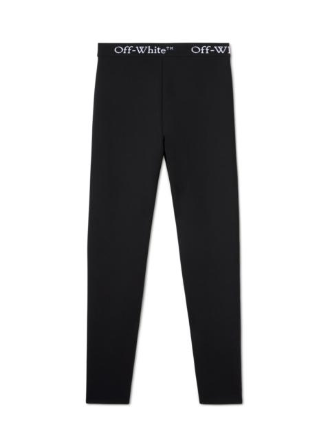 Black Logo Band Leggings