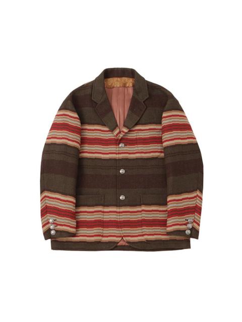BOWEN BLAZER (JACQUARD BLANKET) BROWN