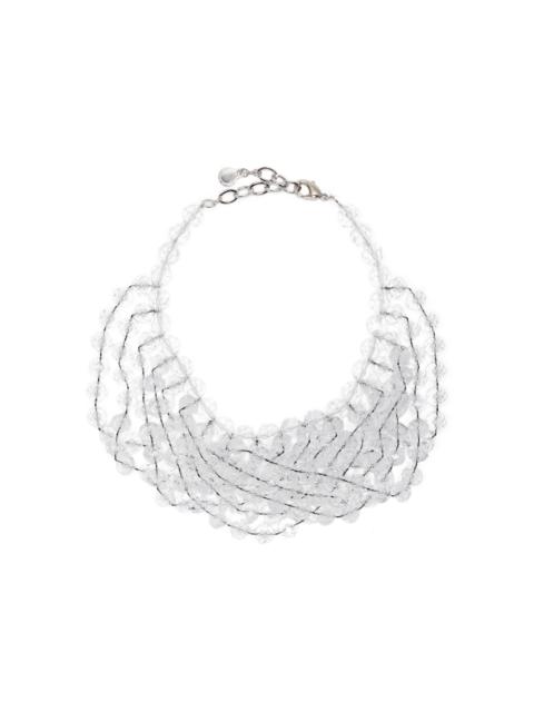 faceted-spheres multistrand necklace