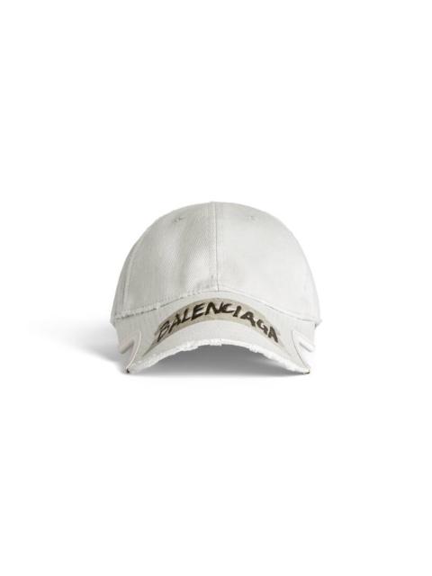 Men's Masking Tape Cap in Dirty White