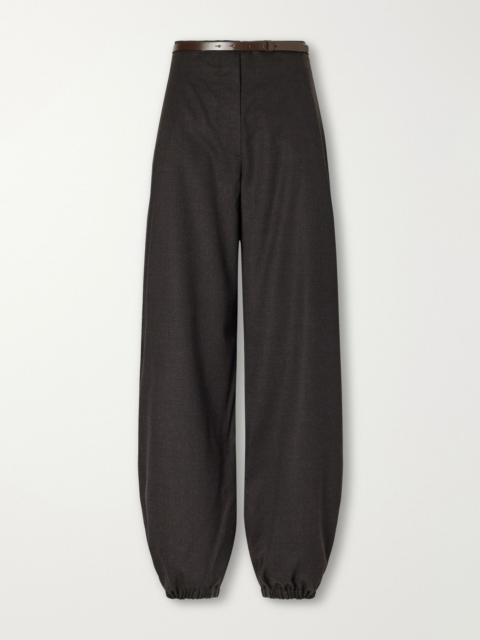 Pergola wool-blend tapered pants Dark brown
