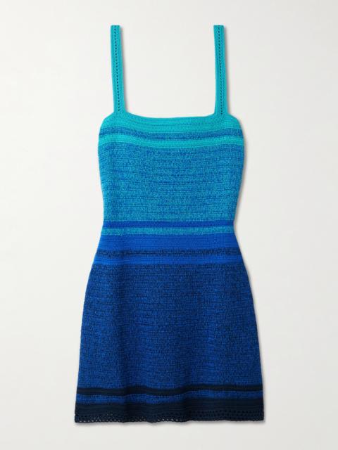 Plumar Crocheted Cotton Mini Dress