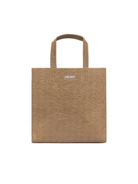 small leather tote bag