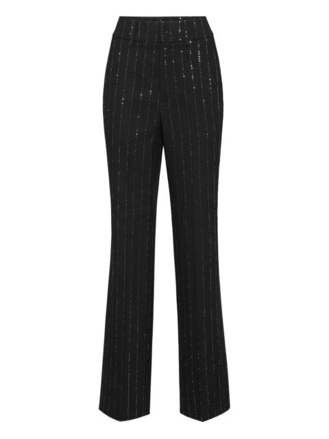 pinstriped trousers
