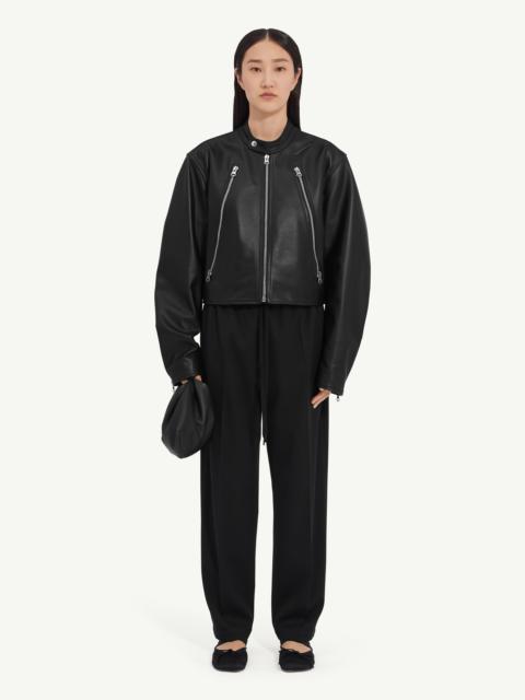 Twist leather jacket