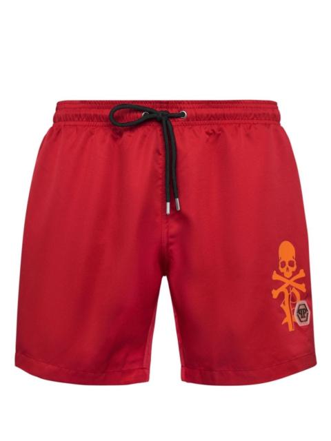 logo-print swim shorts