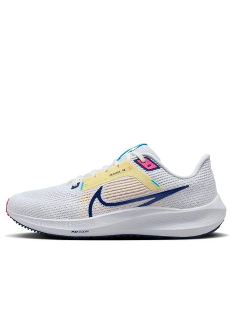 (WMNS) Nike Pegasus 40 'White Deep Royal Blue' DV3854-105
