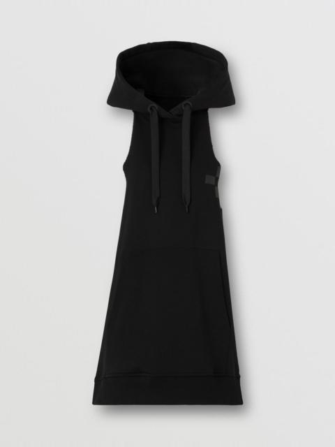 Sleeveless Logo Graphic Cotton Hoodie