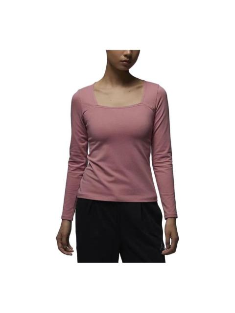 (WMNS) Air Jordan Long Sleeve Top 'Pink' FB5201-618