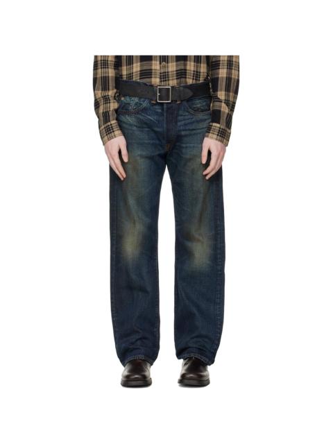 Blue Vintage 5-Pocket Givins Jeans