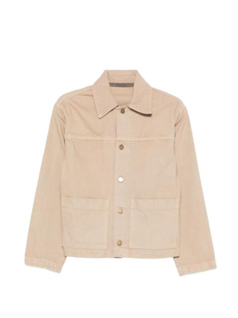 buttoned cotton jacket
