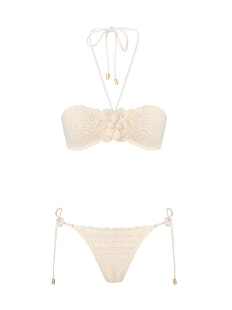 AWAKEN CROCHET FLOWER BIKINI