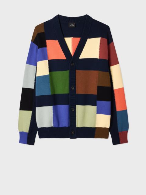 Multicolour Patchwork Cotton Cardigan