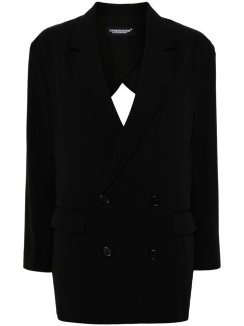 asymmetric double-breasted blazer