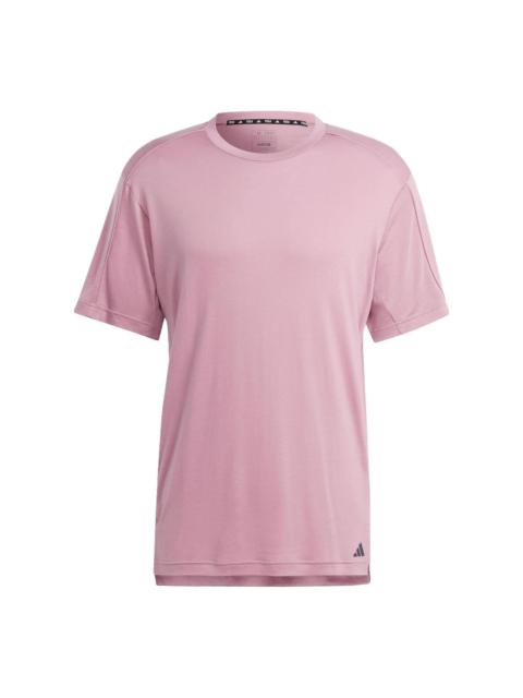adidas Yoga Training T-shirt (Asia Sizing) 'Pink' IP2363
