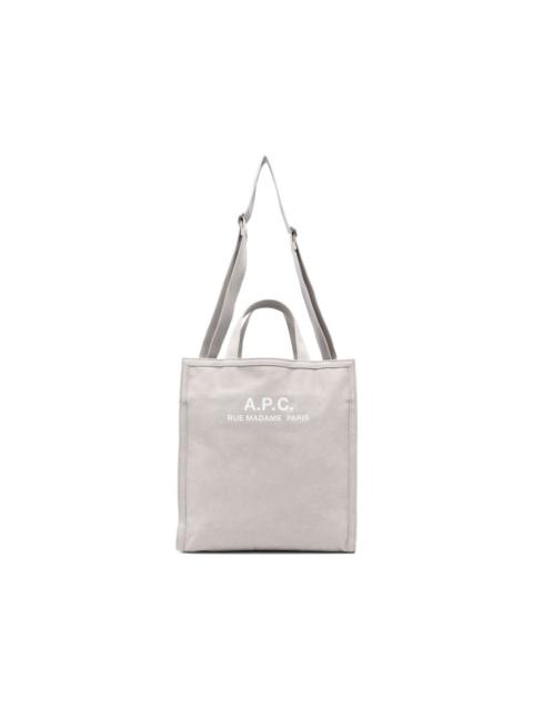 logo-print tote bag