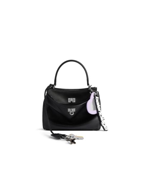 Women's Rodeo Mini Handbag Used Effect With Charms in Black