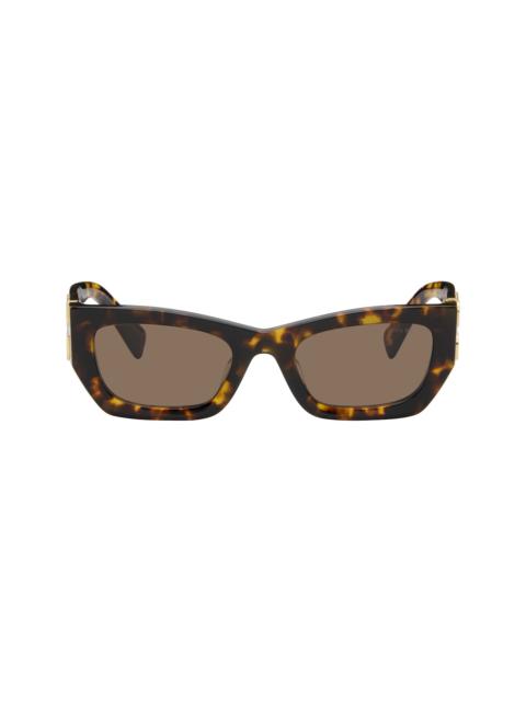 Brown Miu Glimpse Sunglasses