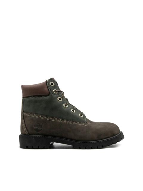 6 Inch Premium "Dark Brown/Green" boots