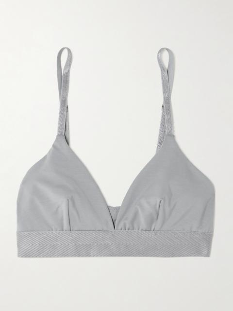 Stretch-tencel Lyocell Soft-cup Triangle Bra
