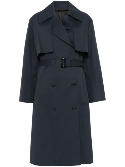 double-breasted trench coat