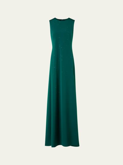 Swarovski Stars Silk Crepe Gown