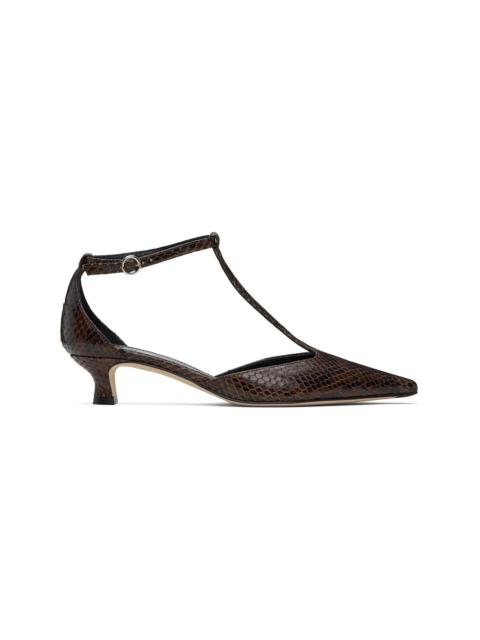 Brown Liz T-Bar Heels