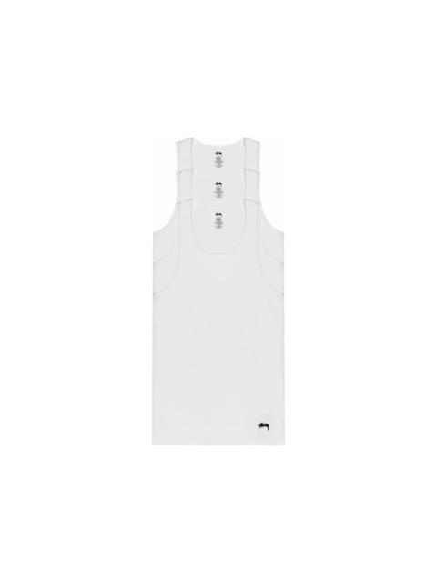 Stussy Tank Tops (3 Pack) White