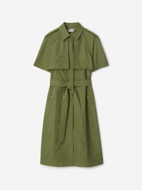 Cotton Poplin Trench Dress