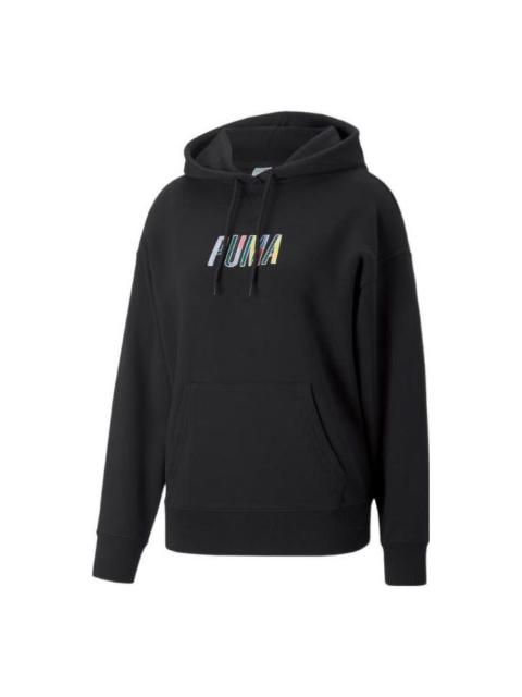 (WMNS) PUMA SWxP Graphic Hoodie 'Black' 537611-01