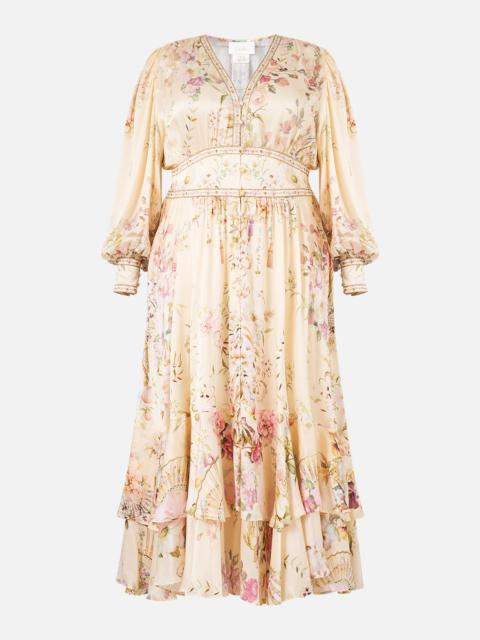 LONG BUTTON FRONT DRESS