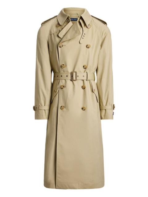 double-breasted trench coat