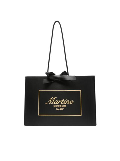 logo-debossed tote bag