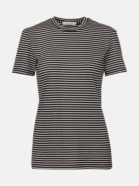 Lana striped cotton-blend T-shirt
