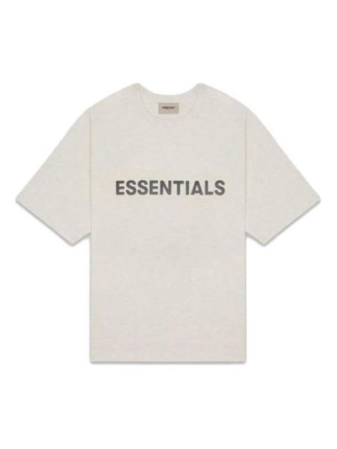 Fear of God Essentials SS20 3D Silicon Applique Boxy T-Shirt Oatmeal FOG-SS20-288