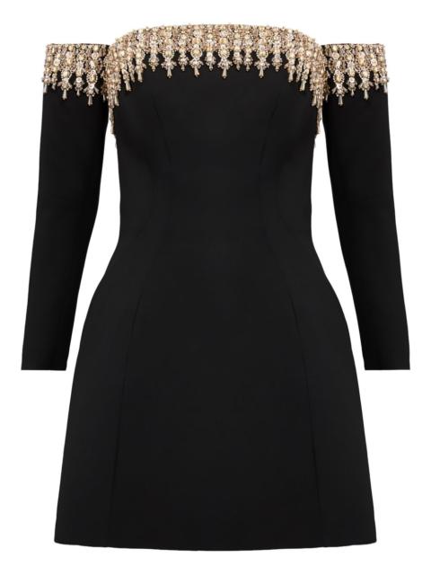 Love Bubble off-shoulder mini dress