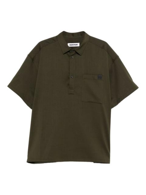 patch-pocket short-sleeve polo shirt