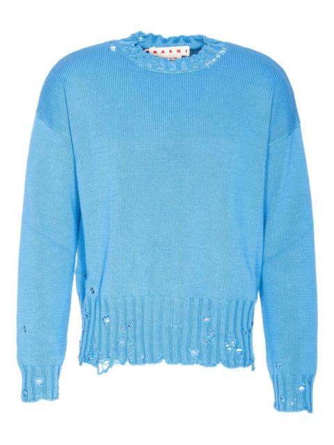 distressed-effect jumper