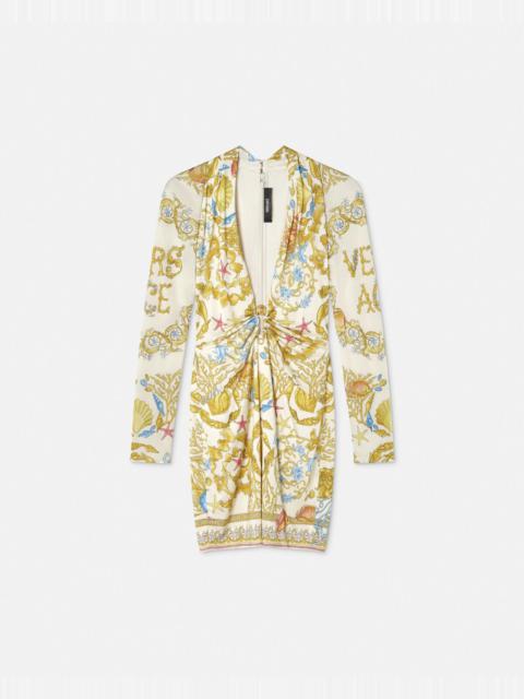 Safety Pin Underwater Barocco Mini Dress