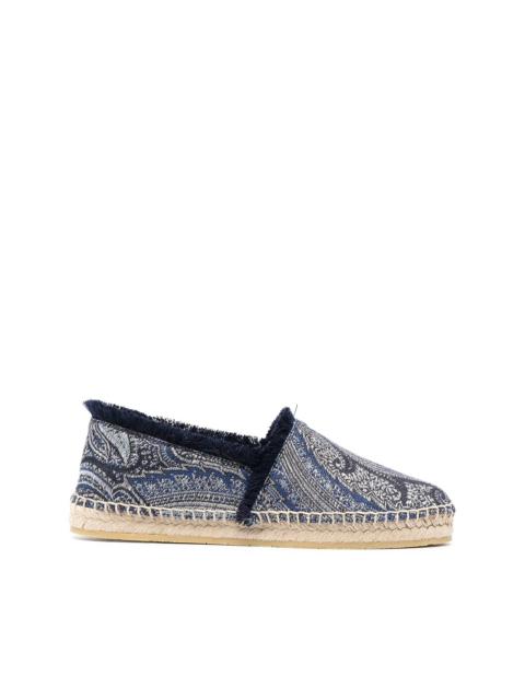 paisley-print espadrilles